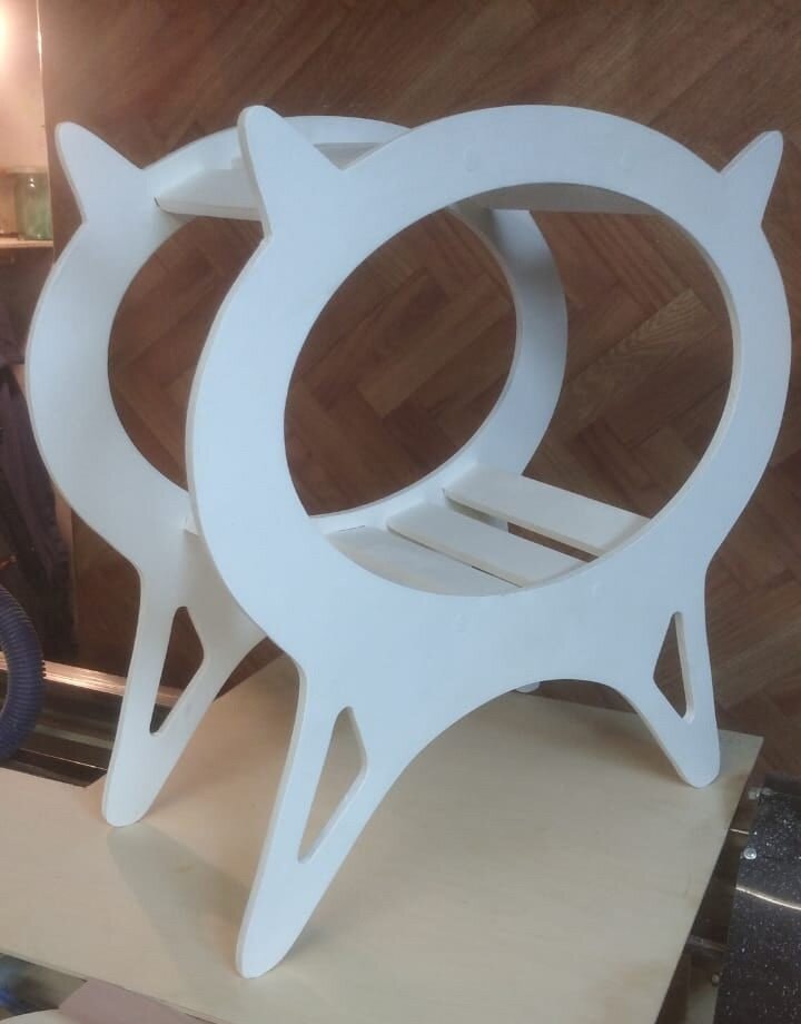 Intra απο ξύλο plywood 3mm-4mm πάχος - Έπιπλα Γάτας Κρεβάτι Γάτας Σπίτι για Γάτες Δίασταση 40x50 cm Intraeaxys-eoxlyrqo