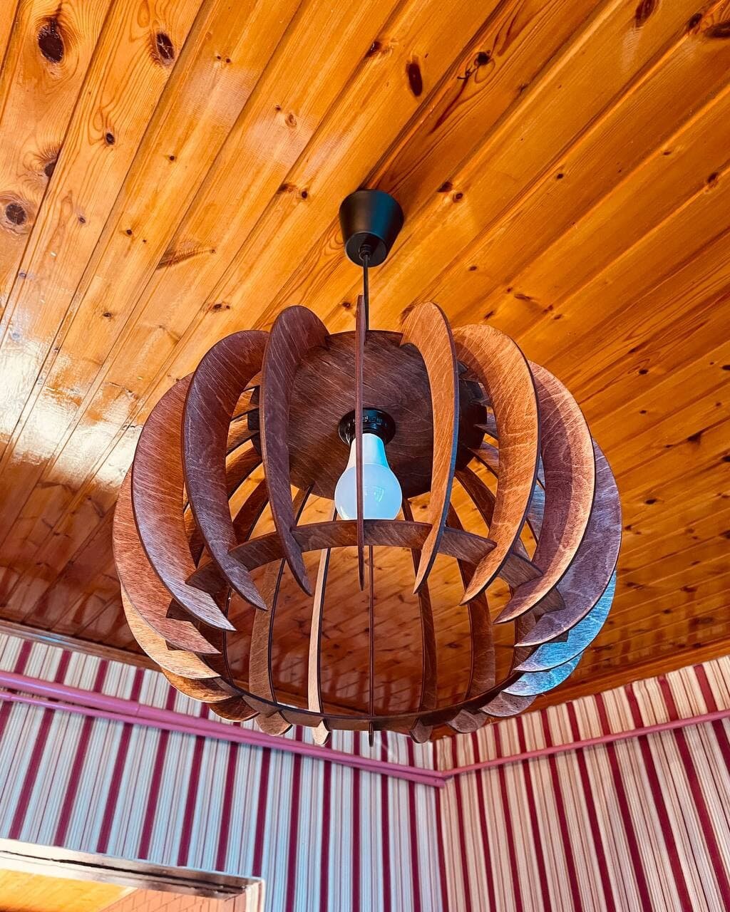 Intra απο ξύλο plywood 3mm-4mm πάχος - Πολυέλαιος Κόντρα πλακέ 4mm Δίασταση 30x30 cm Intraeaxys-pok35w37