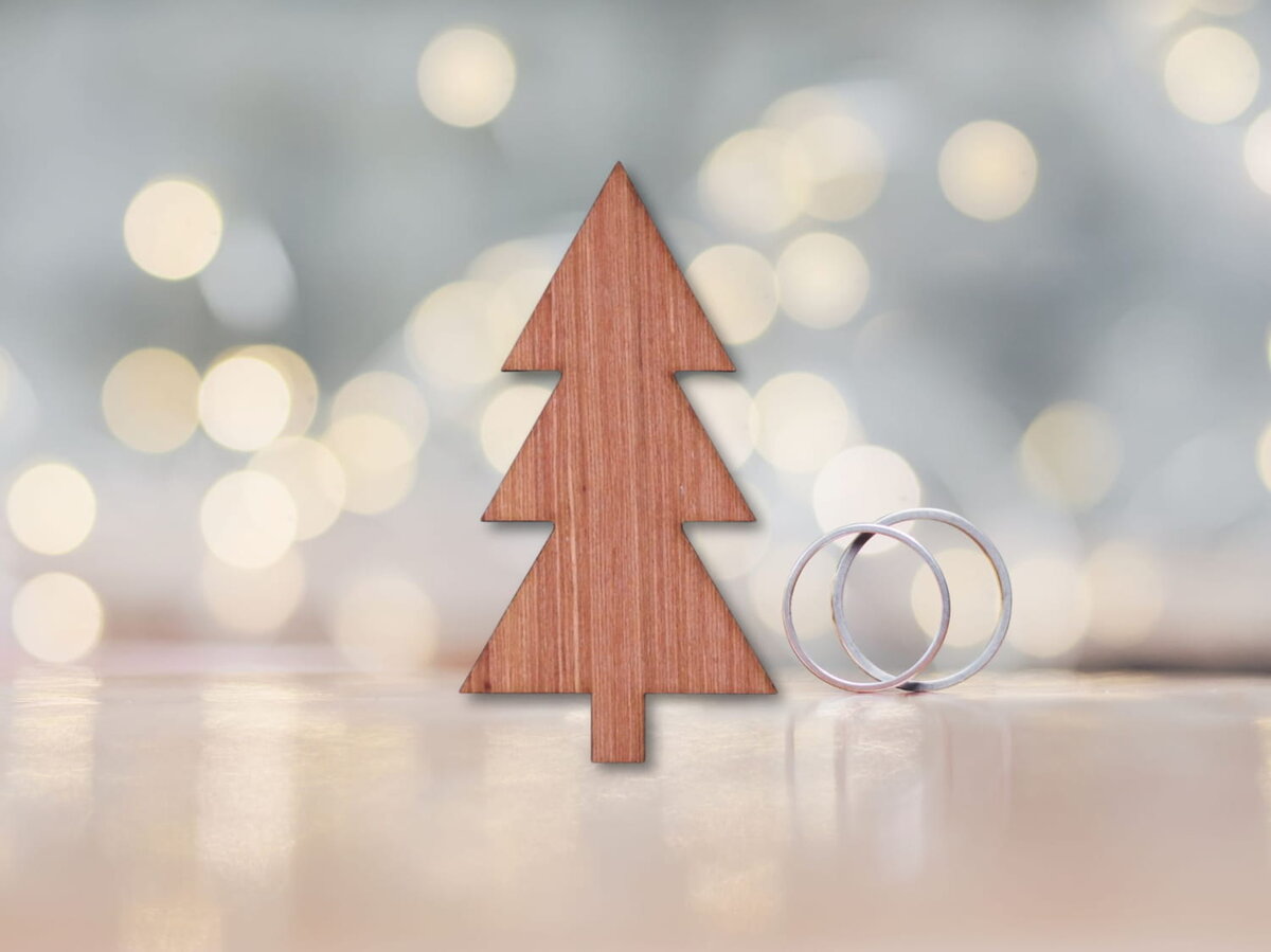 Intra απο ξύλο plywood 3mm-4mm πάχος - Χριστουγεννιάτικο δέντρο με αποκοπή διακοπών Ημιτελές σχήμα ξύλου Δίασταση 30x30 cm Intraeaxys-67wlvpl1