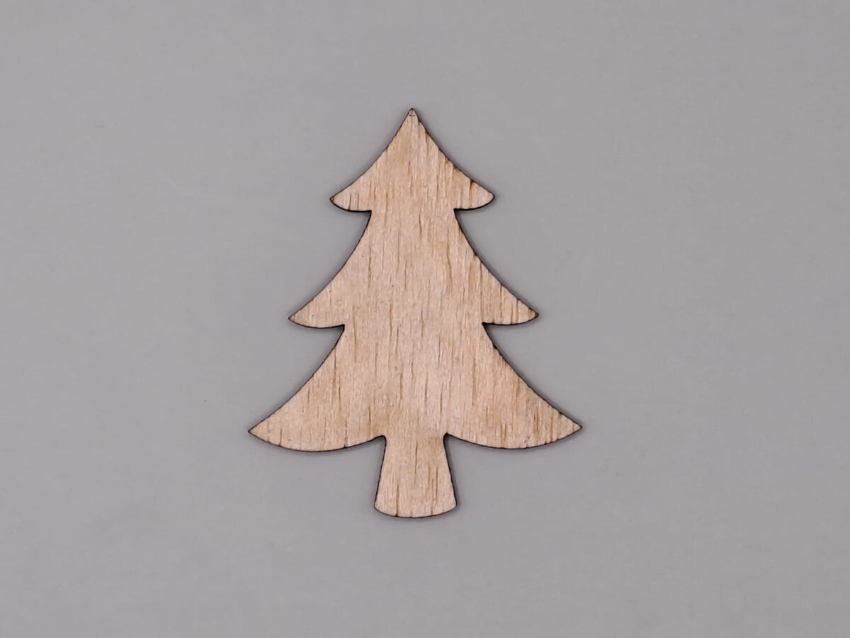 Intra απο ξύλο plywood 3mm-4mm πάχος - Χριστουγεννιάτικο δέντρο σε σχήμα ξύλου Δίασταση 30x30 cm Intraeaxys-078yz84o