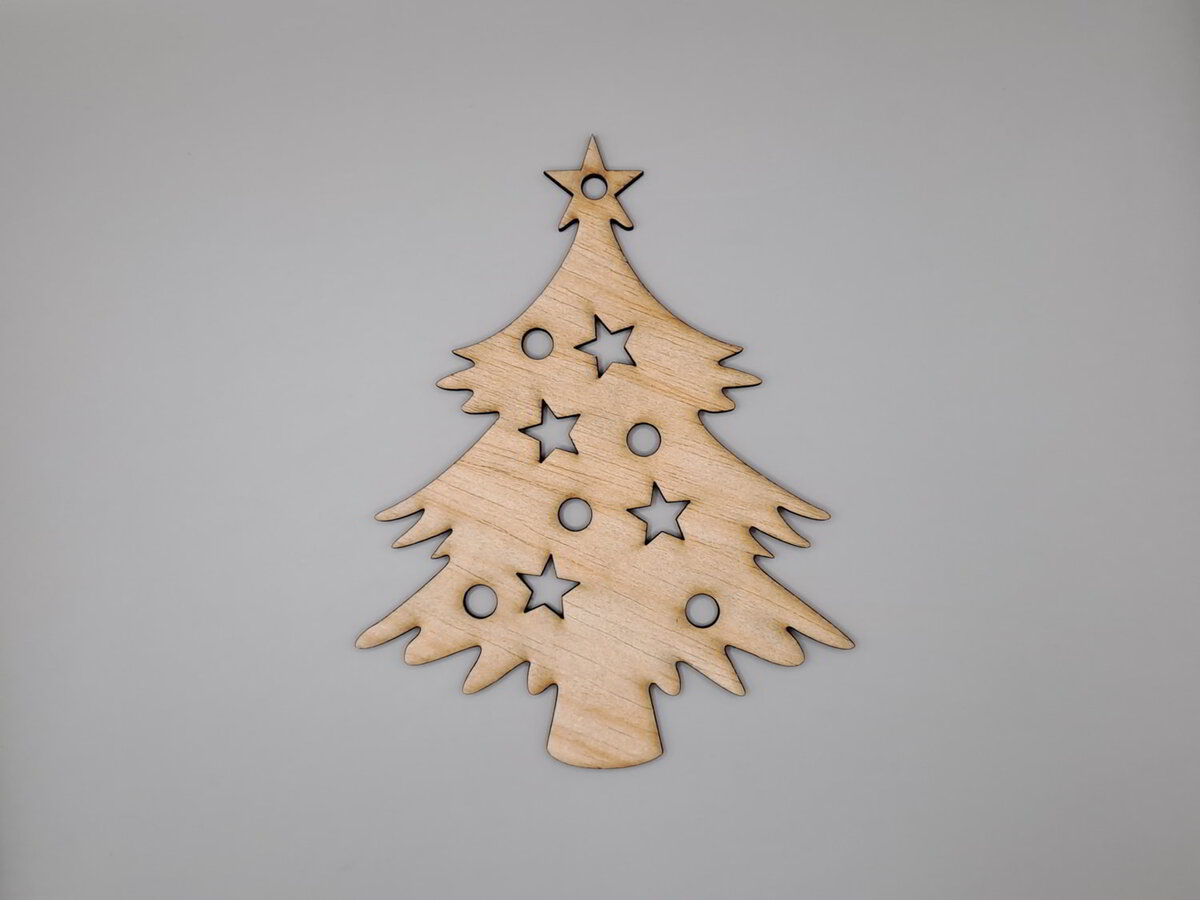 Intra απο ξύλο plywood 3mm-4mm πάχος - Διακόσμηση χειροτεχνίας από ξύλινο χριστουγεννιάτικο δέντρο Δίασταση 30x30 cm Intraeaxys-e1gkmddo