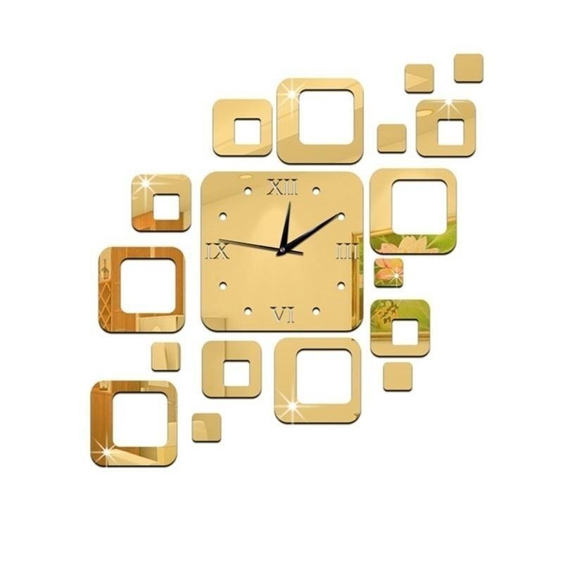 Intra απο ξύλο plywood 3mm-4mm πάχος - Μοντέρνο σχέδιο 3D DIY ρολόι τοίχου Δίασταση 30x30 cm Intraeaxys-075kdp07