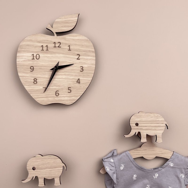 Intra απο ξύλο plywood 3mm-4mm πάχος - Ρολόι Apple Δίασταση 30x30 cm Intraeaxys-d1l523p7