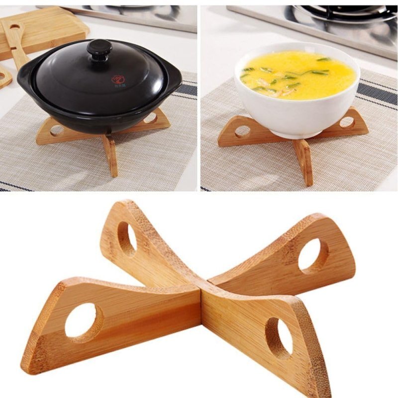 Intra απο ξύλο plywood 3mm-4mm πάχος - Σετ Ξύλινο Trivet με 2 Γλαστροθήκη Δίασταση 30x30 cm Intraeaxys-eo24yl61