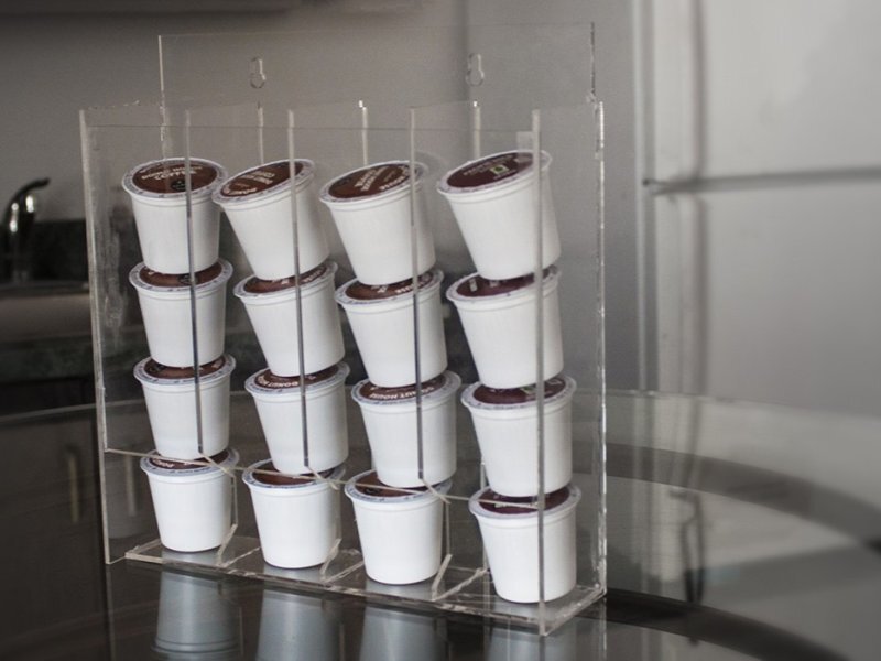 Intra απο ξύλο plywood 3mm-4mm πάχος - Βάση τοίχου K Cup Holder Δίασταση 30x30 cm Intraeaxys-lop39k51