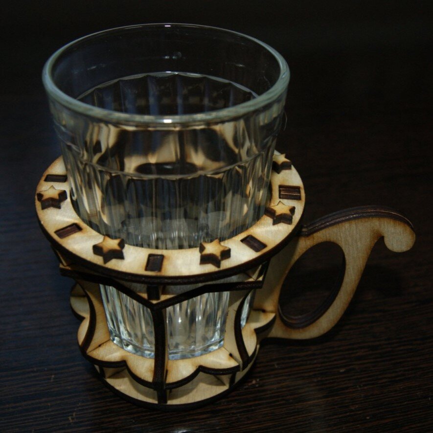 Intra απο ξύλο plywood 3mm-4mm πάχος - Ξύλινη ποτηροθήκη Δίασταση 30x30 cm Intraeaxys-078yqjqo