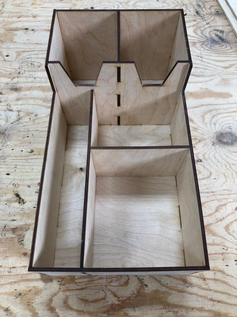 Intra απο ξύλο plywood 3mm-4mm πάχος - Κουτί αποθήκευσης χάρτινου ποτηροθήκης καφέ για τσάι Δίασταση 30x30 cm Intraeaxys-p7ymep27