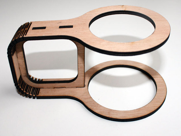 Intra απο ξύλο plywood 3mm-4mm πάχος - Ποτηροθήκη Δίασταση 30x30 cm Intraeaxys-d1lw367m