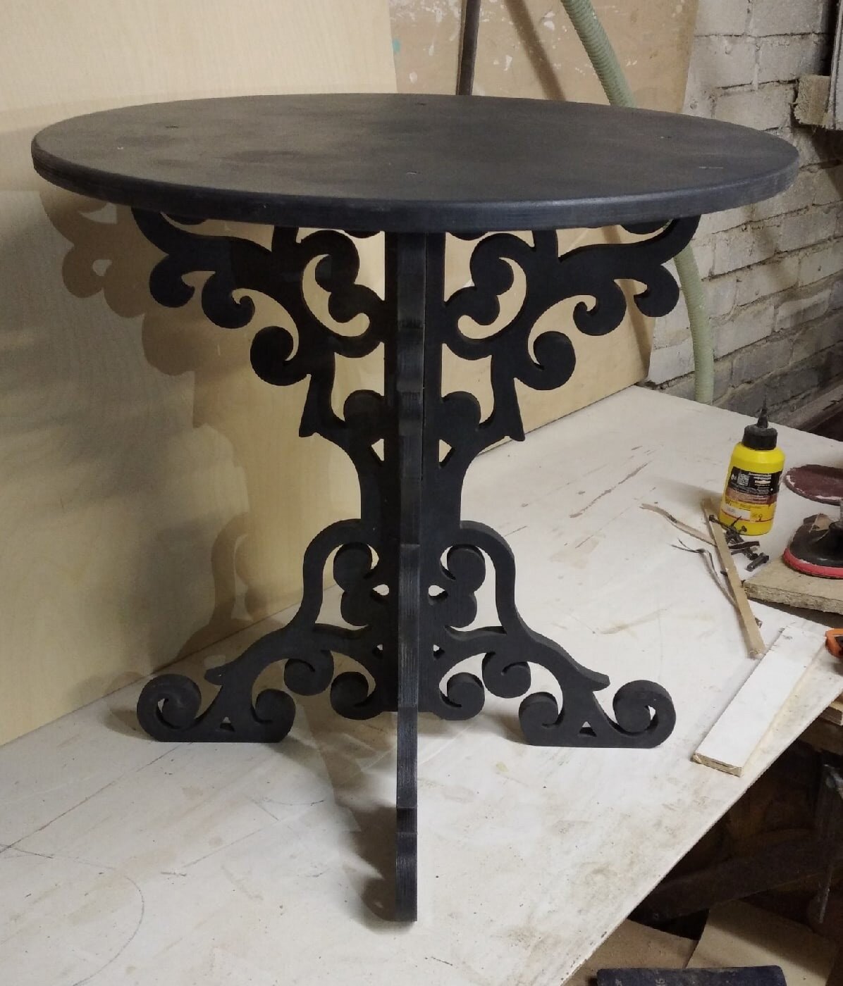 Intra απο ξύλο plywood 3mm-4mm πάχος - Διακοσμητικό Τραπεζάκι Σαλονιού Έπιπλα Σπιτιού Δίασταση 30x30 cm Intraeaxys-67wlw6l1