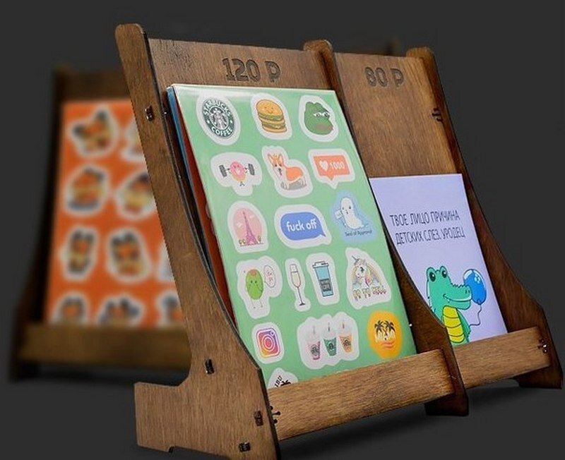 Intra απο ξύλο plywood 3mm-4mm πάχος - Βάση προβολής βιβλίων Δίασταση 30x30 cm Intraeaxys-joed0xn1