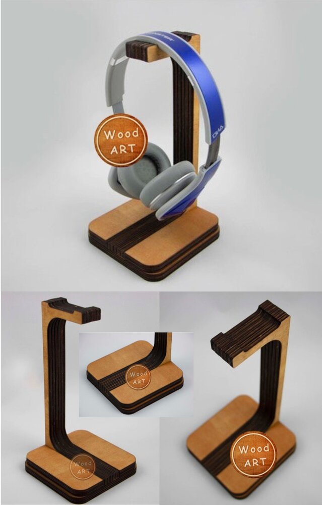 Intra απο ξύλο plywood 3mm-4mm πάχος - Βάση ακουστικών Δίασταση 30x30 cm Intraeaxys-r1z2m6w1