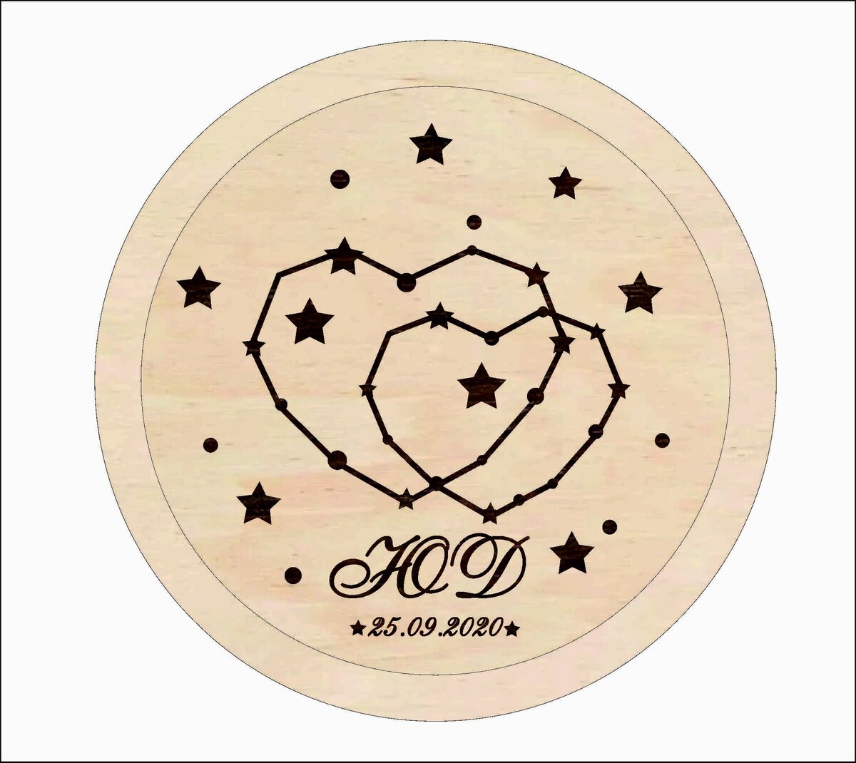 Intra απο ξύλο plywood 3mm-4mm πάχος - Εξατομικευμένη Βέρα Βέρας Εναλλακτικό μαξιλαριού για βέρα Δίασταση 30x30 cm Intraeaxys-lopq6e57