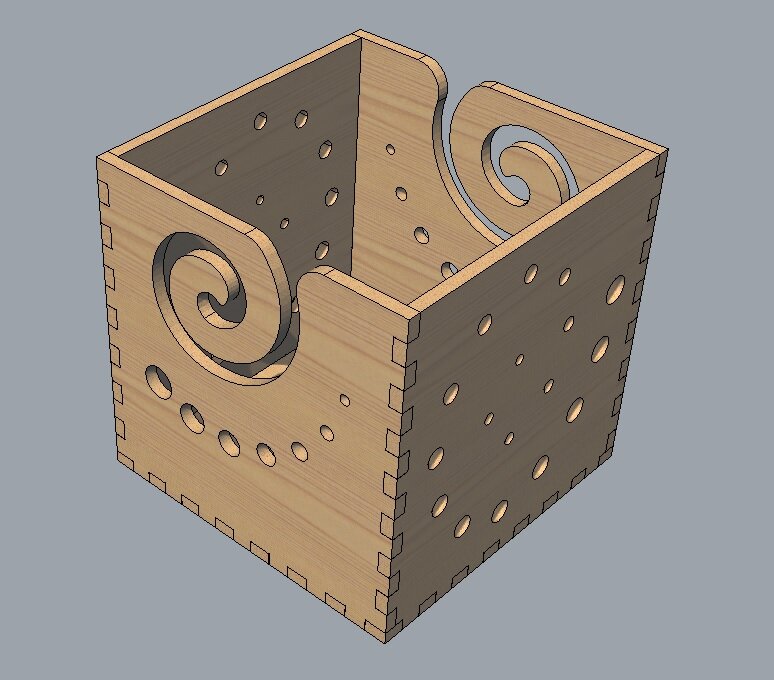 Intra απο ξύλο plywood 3mm-4mm πάχος - Ξύλινη θήκη για νήματα από βελονάκι Νήματα μπολ Πλεκτομηχανές με τρύπες για βελόνες πλεξίματος Δίασταση 30x30 cm Intraeaxys-eo20pnm7