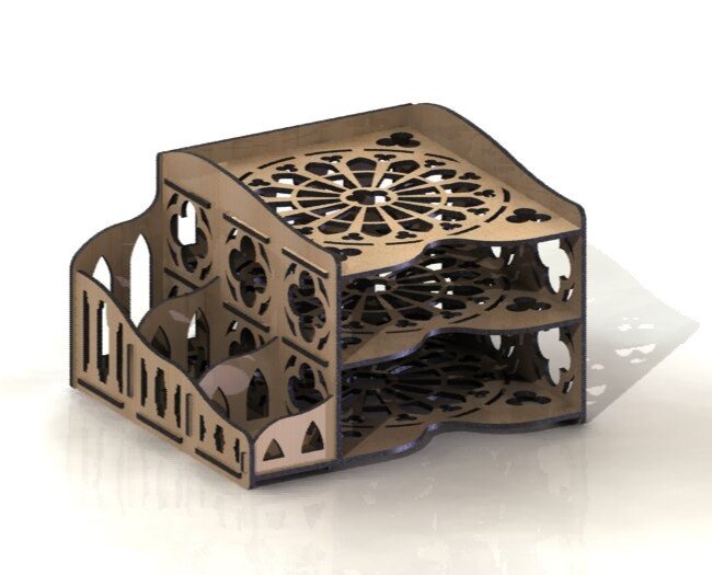 Intra απο ξύλο plywood 3mm-4mm πάχος - Σύγχρονη οργάνωση γραφείου Δίασταση 30x30 cm Intraeaxys-078yk4jo