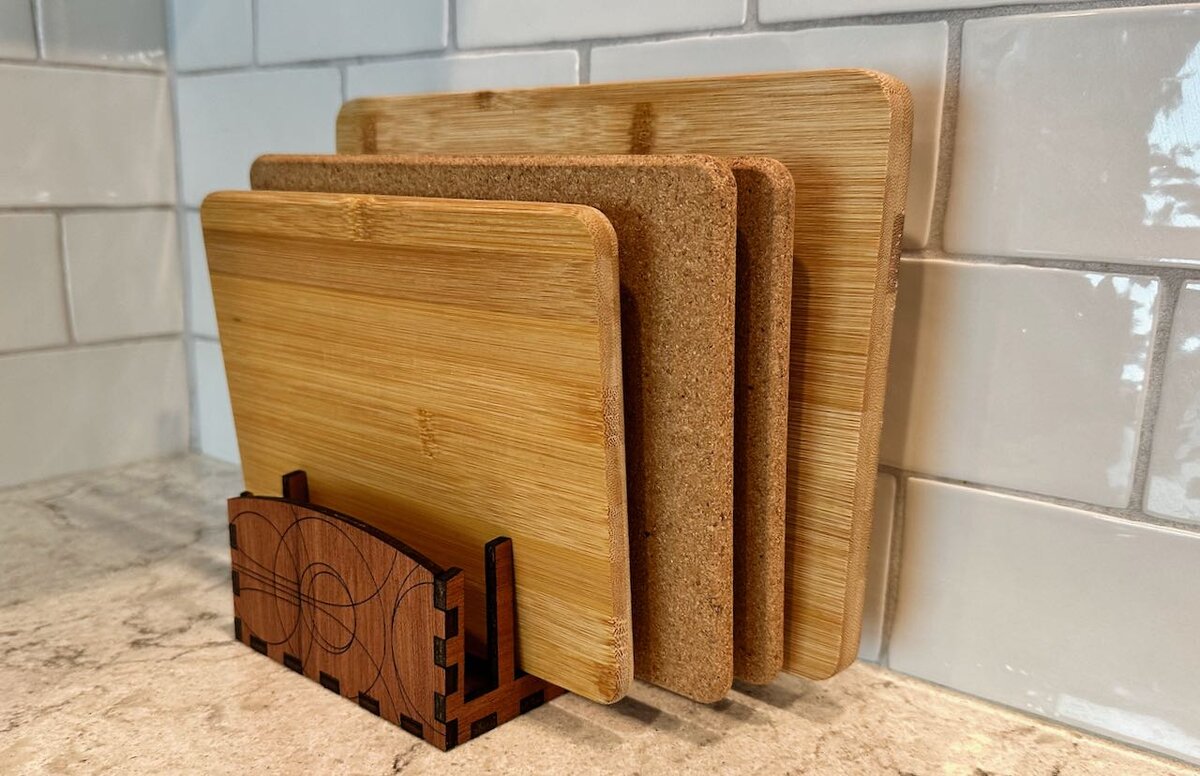 Intra απο ξύλο plywood 3mm-4mm πάχος - Στήριγμα σανίδας κοπής Δίασταση 30x30 cm Intraeaxys-pok3kj87