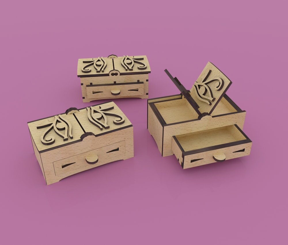 Intra απο ξύλο plywood 3mm-4mm πάχος - Ξύλινο κουτί κοσμημάτων 4mm Δίασταση 30x30 cm Intraeaxys-zo9ynx47