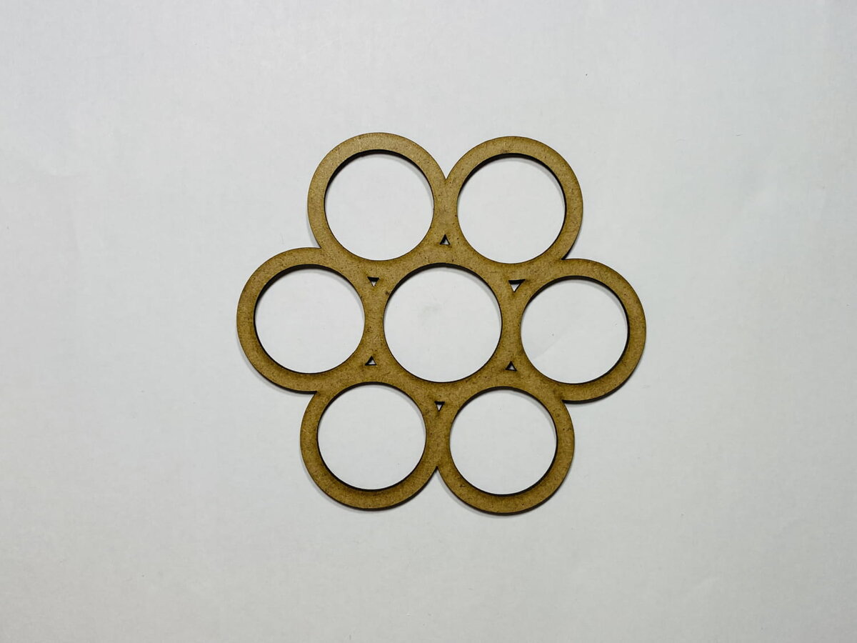 Intra απο ξύλο plywood 3mm-4mm πάχος - Λουλούδι Hackamore Δίασταση 30x30 cm Intraeaxys-eo0qdvg1