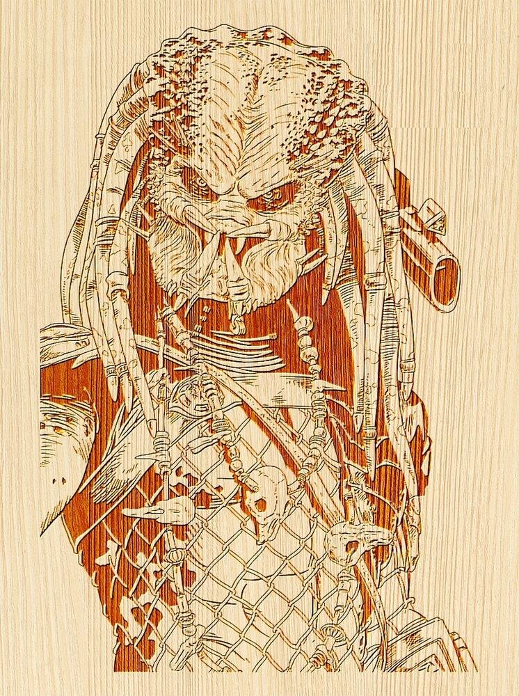 Intra απο ξύλο plywood 3mm-4mm πάχος - Πρότυπο ιδεών χάραξης με λέιζερ Predator Δίασταση 30x30 cm Intraeaxys-d1lvxjgo