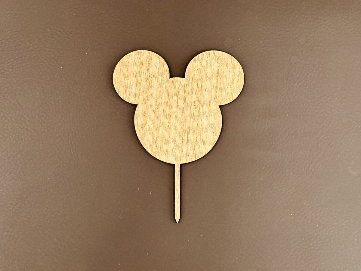 Intra απο ξύλο plywood 3mm-4mm πάχος - Κενό κάλυμμα κέικ Μίκυ Μάους Δίασταση 30x30 cm Intraeaxys-078ynnmo