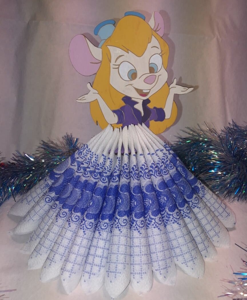 Intra απο ξύλο plywood 3mm-4mm πάχος - Θήκη χαρτοπετσέτας Disney Gadget Hackwrench Δίασταση 30x30 cm Intraeaxys-yon0wjg7