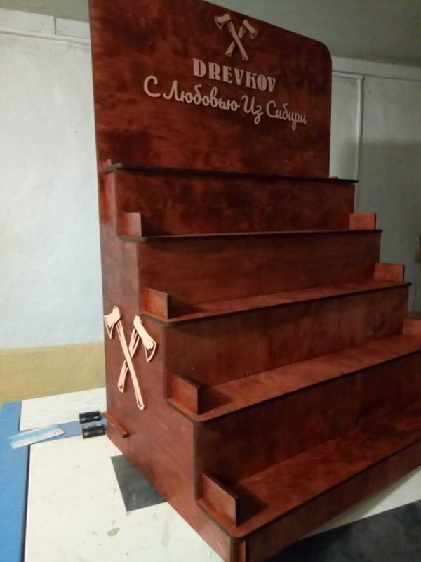 Intra απο ξύλο plywood 3mm-4mm πάχος - Πτυσσόμενη βάση οθόνης Δίασταση 30x30 cm Intraeaxys-joedyk61