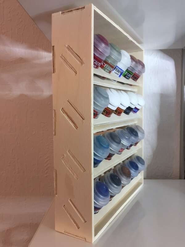 Intra απο ξύλο plywood 3mm-4mm πάχος - Citadel Paint Rack Organizer Δίασταση 30x30 cm Intraeaxys-eo4q6w87