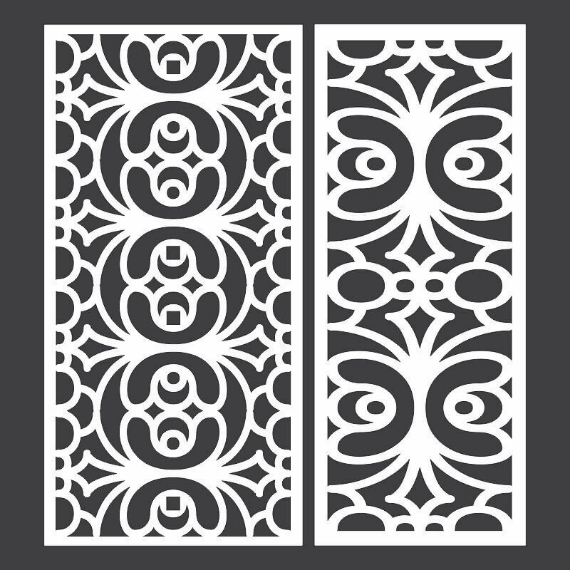 Intra απο ξύλο plywood 3mm-4mm πάχος - Διακοσμητικό πρότυπο με γεωμετρικά σχέδια για κοπή με λέιζερ και CNC Δίασταση 30x30 cm Intraeaxys-d1lvlmgo