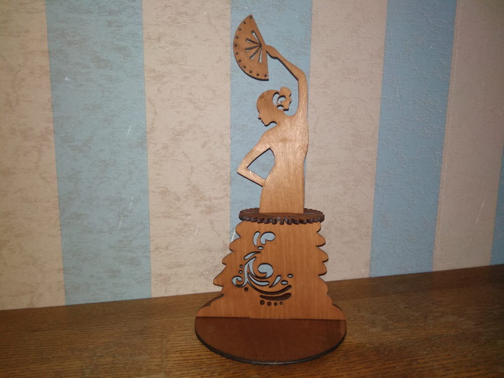 Intra απο ξύλο plywood 3mm-4mm πάχος - Βάση χαρτοπετσέτας χορού Fan Δίασταση 30x30 cm Intraeaxys-d1lvzq6o