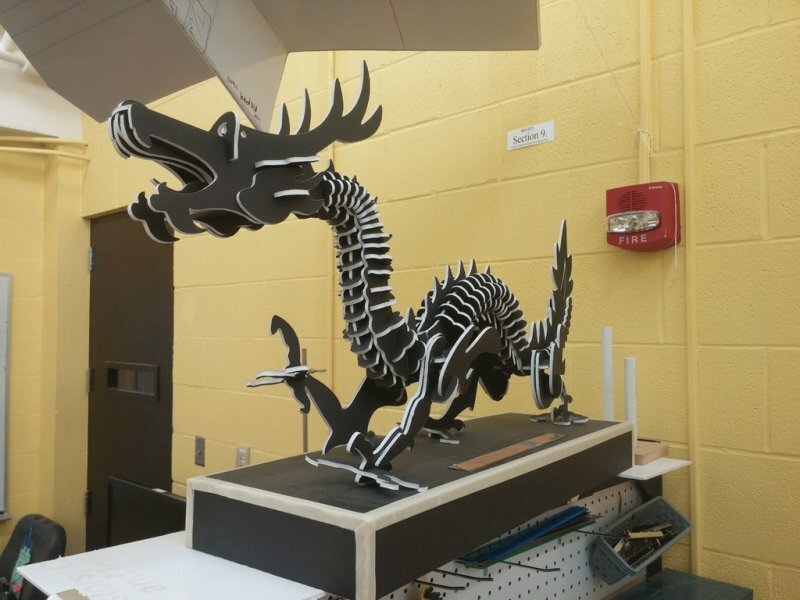 Intra απο ξύλο plywood 3mm-4mm πάχος - Δράκων Δίασταση 30x30 cm Intraeaxys-eo2yqml1