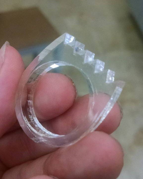 Intra απο ξύλο plywood 3mm-4mm πάχος - Δαχτυλίδι πριονιού Δίασταση 30x30 cm Intraeaxys-zo98m241