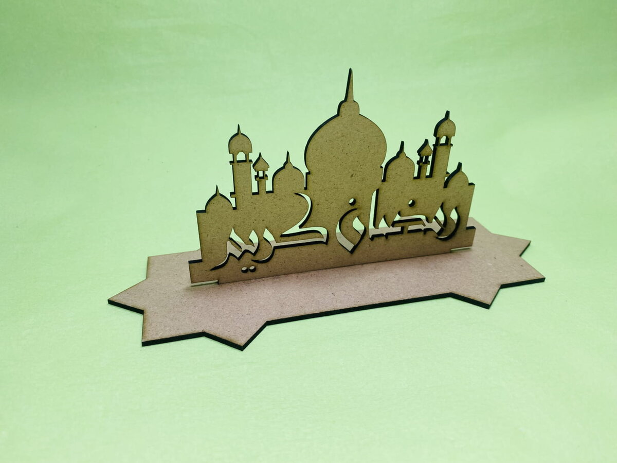 Intra απο ξύλο plywood 3mm-4mm πάχος - Ξύλινη διακόσμηση τζαμιού Ραμαζάνι Δίασταση 30x30 cm Intraeaxys-joed2k61