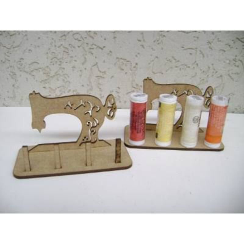 Intra απο ξύλο plywood 3mm-4mm πάχος - Υποδοχή κλωστής καρουλιού σε σχήμα ραπτομηχανής Δίασταση 30x30 cm Intraeaxys-ro66dw3o