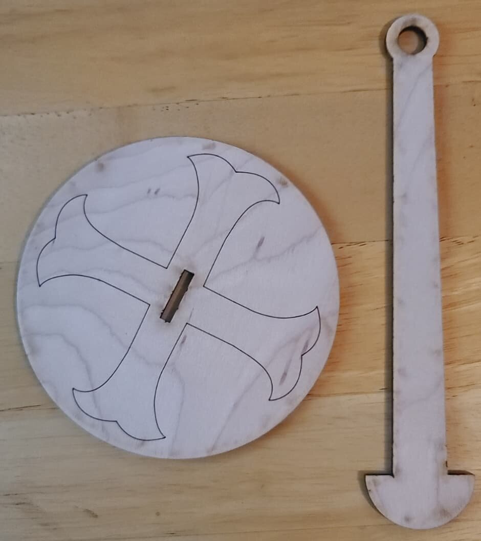 Intra απο ξύλο plywood 3mm-4mm πάχος - Στήριγμα για κρέμες από νήματα Δίασταση 30x30 cm Intraeaxys-yon029p7