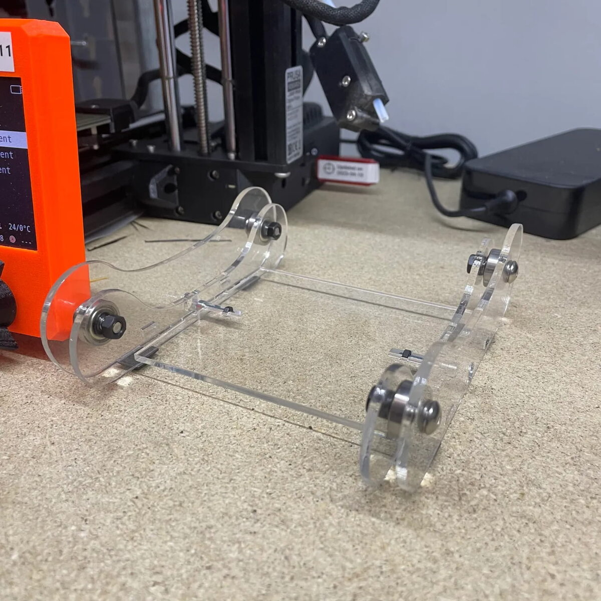 Intra απο ξύλο plywood 3mm-4mm πάχος - Θήκη 3D Printer Filament Spool Δίασταση 30x30 cm Intraeaxys-075yeqko