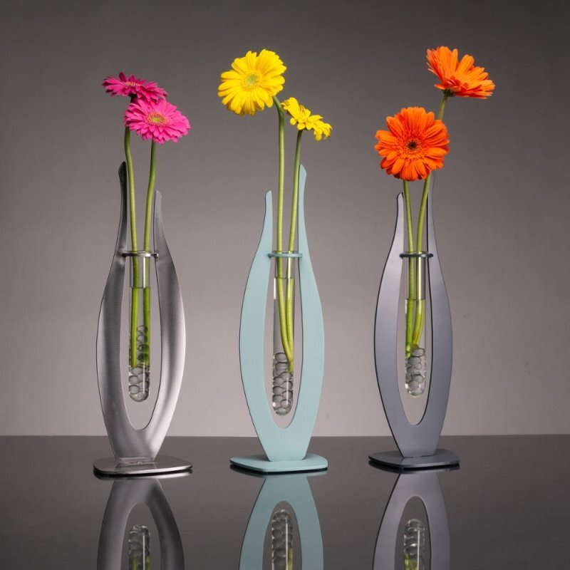 Intra απο ξύλο plywood 3mm-4mm πάχος - Μοντέρνα βάση φιάλης βάζου λουλουδιών Δίασταση 30x30 cm Intraeaxys-eo0n5mg1