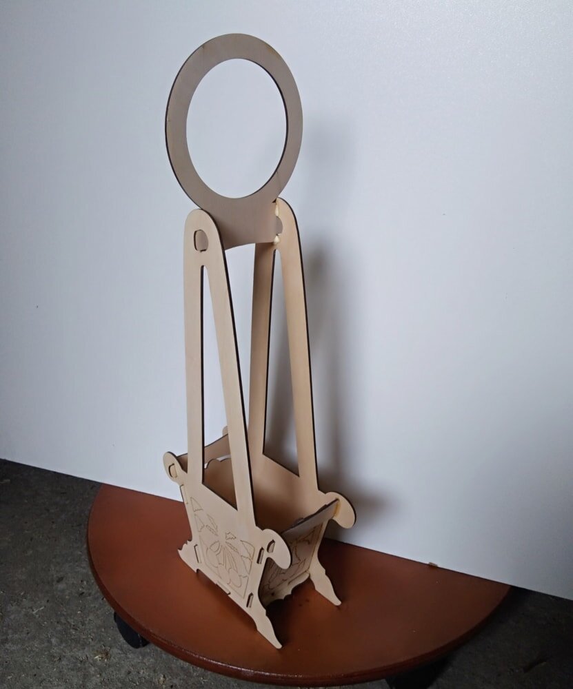 Intra απο ξύλο plywood 3mm-4mm πάχος - Κρεμαστό καλάθι λουλουδιών Δίασταση 30x30 cm Intraeaxys-078ykv5o