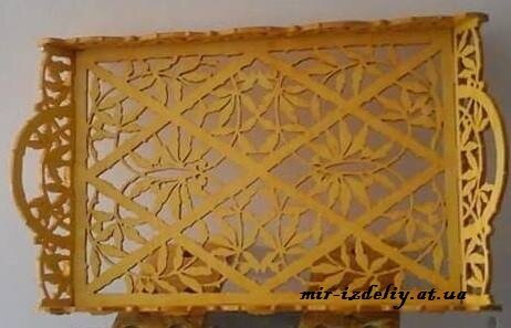 Intra απο ξύλο plywood 3mm-4mm πάχος - Διακοσμητικός δίσκος φρούτων Δίασταση 30x30 cm Intraeaxys-eo0q48g1