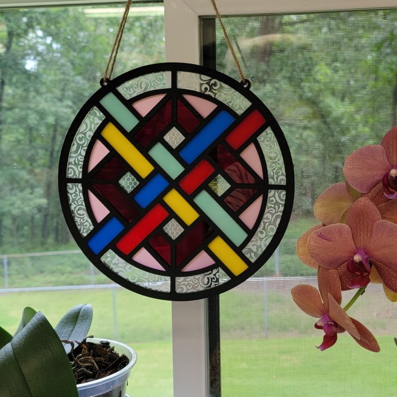 Intra απο ξύλο plywood 3mm-4mm πάχος - Suncatcher Δίασταση 30x30 cm Intraeaxys-0788ykq7