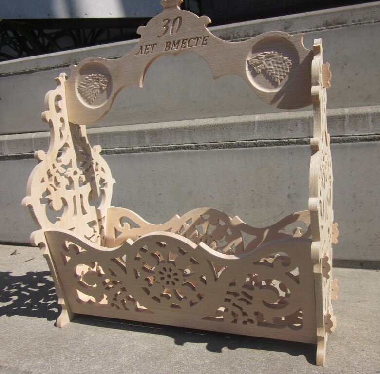 Intra απο ξύλο plywood 3mm-4mm πάχος - Ξύλινο καλάθι λουλουδιών Δίασταση 30x30 cm Intraeaxys-yon0vmg7