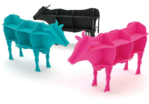 Intra απο ξύλο plywood 3mm-4mm πάχος - Ξύλινη Βιβλιοθήκη αγελάδας σε σχήμα αγελάδας Δίασταση 30x30 cm Intraeaxys-m1d6rqe7