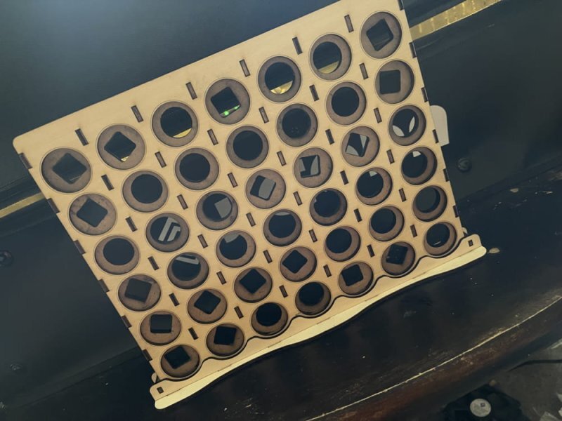 Intra απο ξύλο plywood 3mm-4mm πάχος - Συνδέστε το Four Δίασταση 30x30 cm Intraeaxys-91jkpmlo