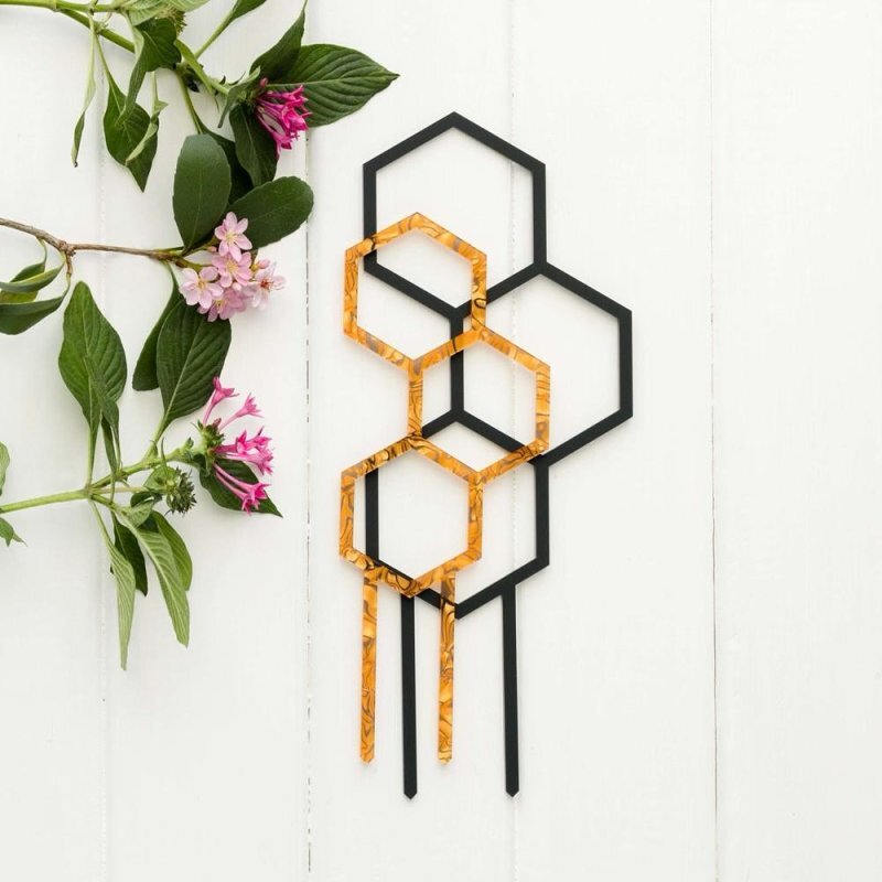 Intra απο ξύλο plywood 3mm-4mm πάχος - Πασσάλων στήριξης φυτών καφασωτών φυτών εσωτερικού χώρου Δίασταση 30x30 cm Intraeaxys-91j8kn8o