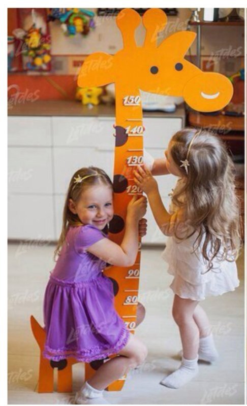 Intra απο ξύλο plywood 3mm-4mm πάχος - Κλίμακα ύψους καμηλοπάρδαλης Δίασταση 30x30 cm Intraeaxys-6o38ymq1