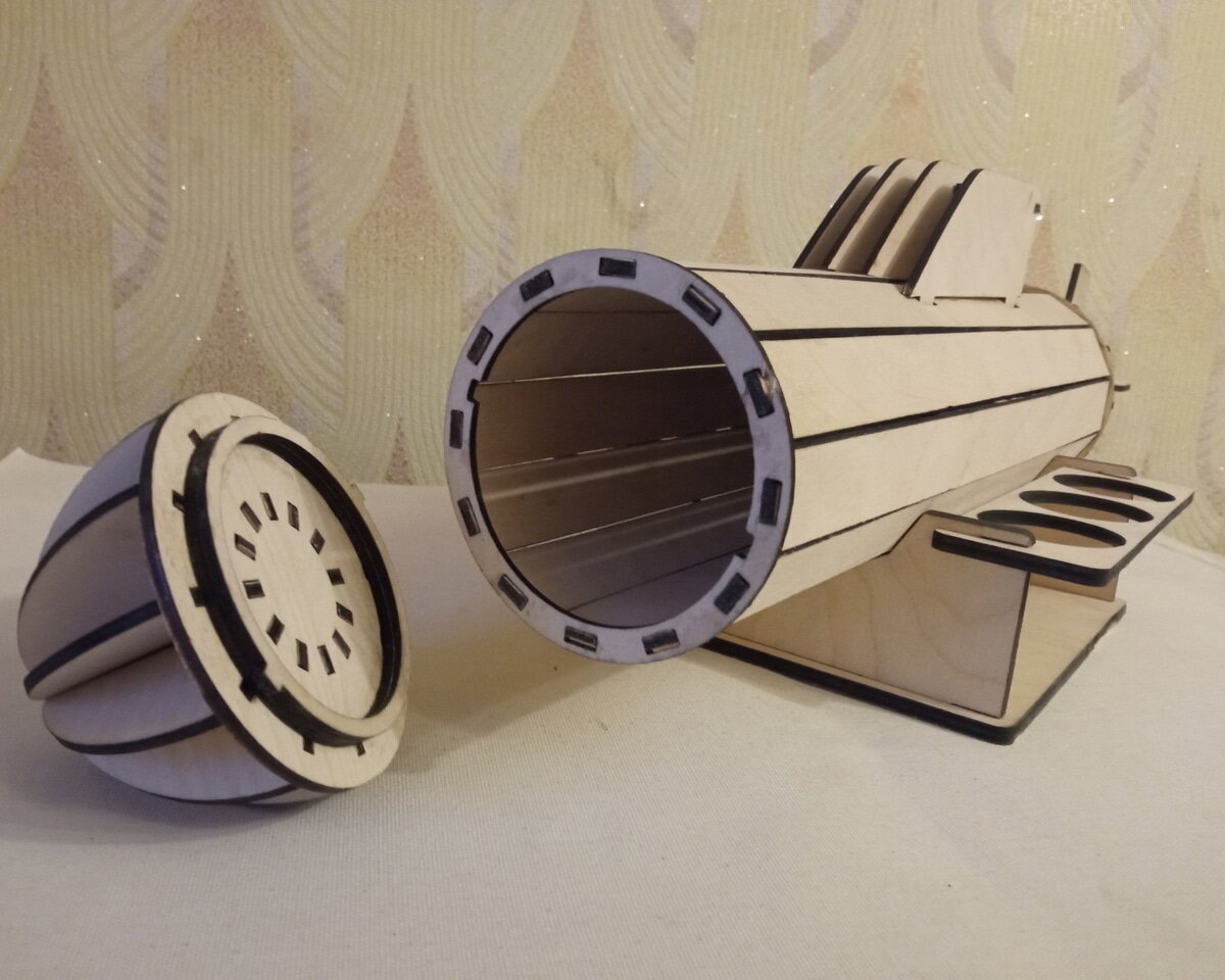 Intra απο ξύλο plywood 3mm-4mm πάχος - Υποβρύχιο Minibar Δίασταση 30x30 cm Intraeaxys-078yw24o