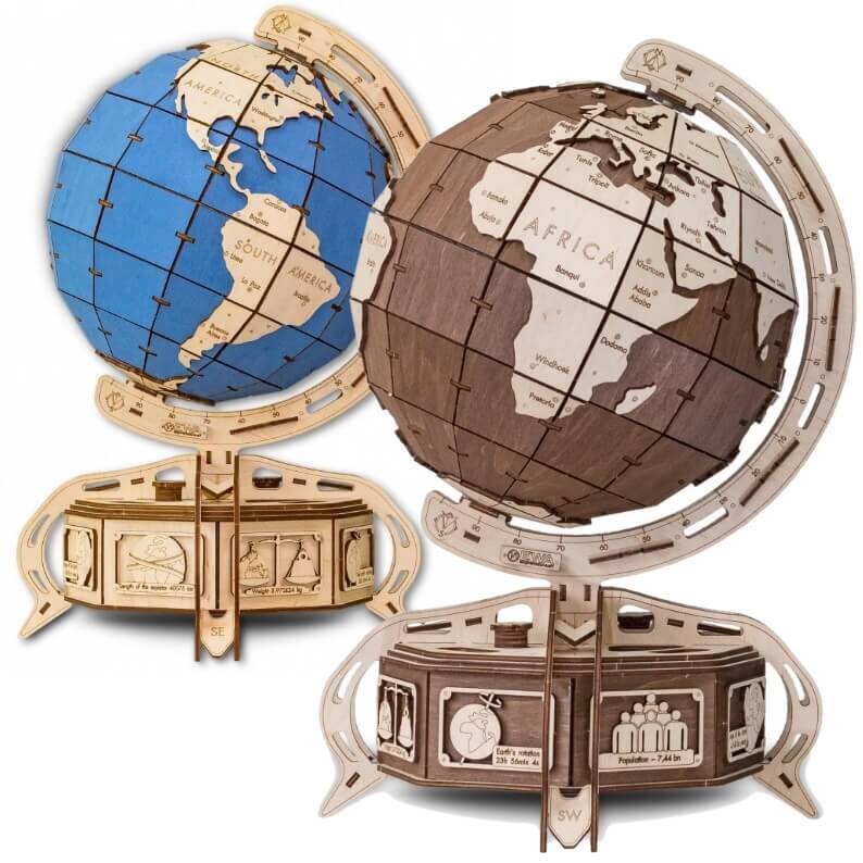 Intra απο ξύλο plywood 3mm-4mm πάχος - Globe Jewelry Box Δίασταση 30x30 cm Intraeaxys-joedgk91