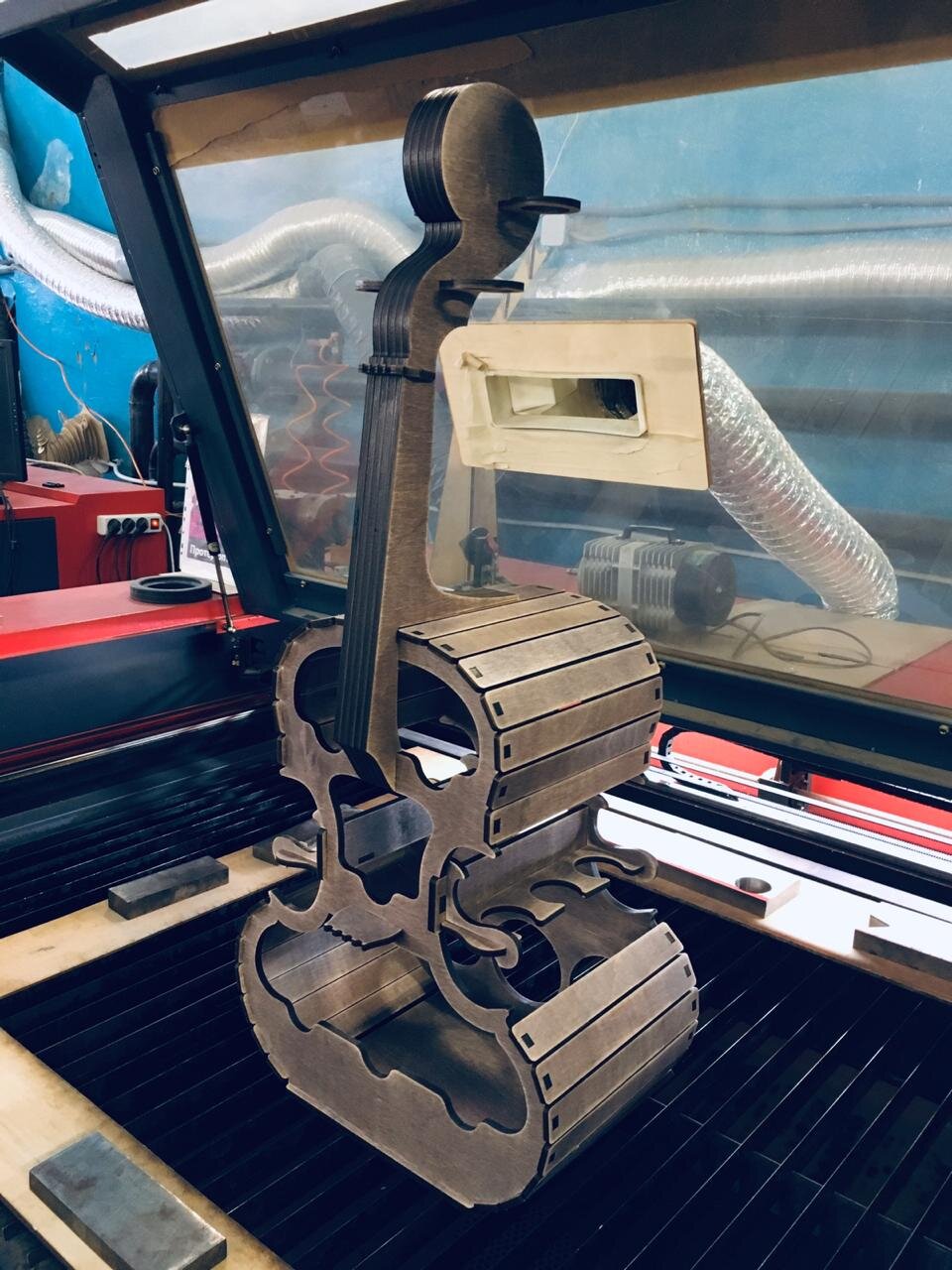 Intra απο ξύλο plywood 3mm-4mm πάχος - Ξύλινη σχάρα κρασιού για τσέλο Δίασταση 30x30 cm Intraeaxys-pok3ep37