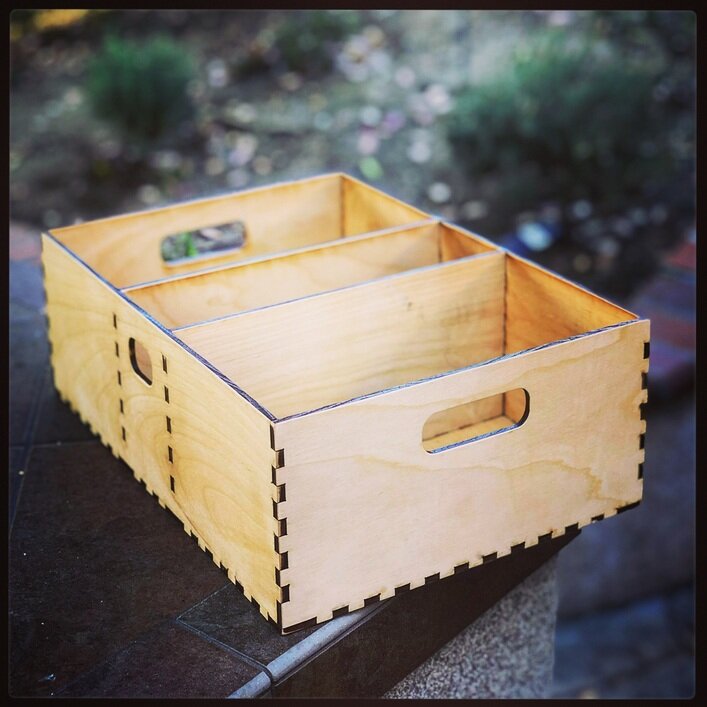 Intra απο ξύλο plywood 3mm-4mm πάχος - Ξύλινο κιβώτιο οργάνωσης αποθήκευσης Δίασταση 30x30 cm Intraeaxys-yon0jwk7