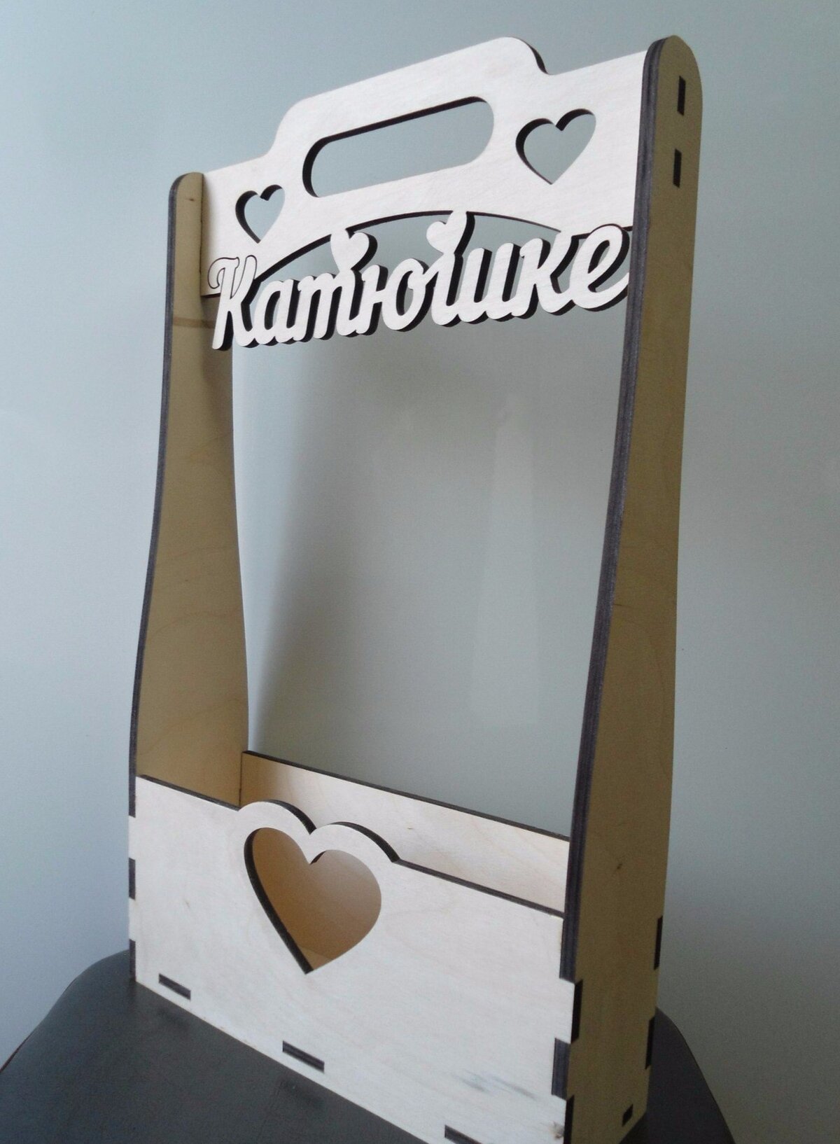 Intra απο ξύλο plywood 3mm-4mm πάχος - Ξύλινο κιβώτιο λουλουδιών Δίασταση 30x30 cm Intraeaxys-m1d6r8d7