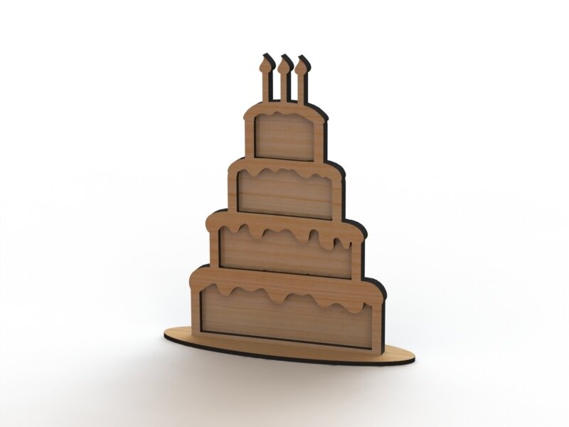 Intra απο ξύλο plywood 3mm-4mm πάχος - Τούρτα βιβλίου επισκεπτών Heart Drop Box Δίασταση 30x30 cm Intraeaxys-joed0d91