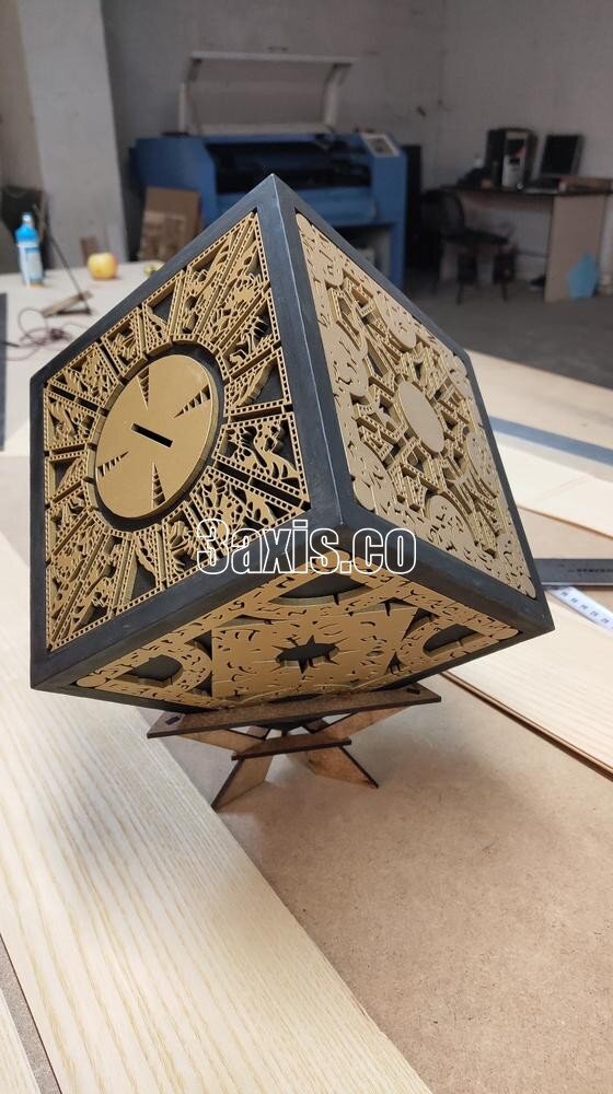 Intra απο ξύλο plywood 3mm-4mm πάχος - Διακοσμητικό κουτί δωρεών Δίασταση 30x30 cm Intraeaxys-pok3xv87